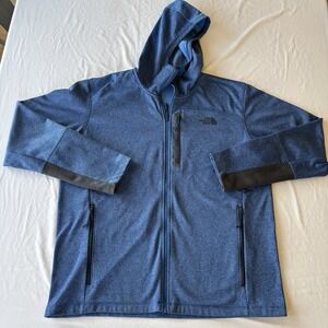 The North Face Men's Canyonlands Full-Zip Hoodie Heathered Blue XL
